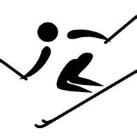 alpine ski pictogram - Clip Art Library