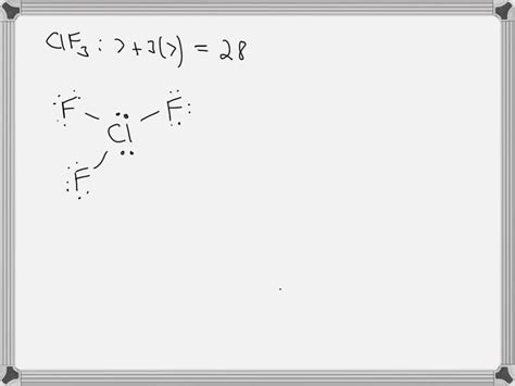 SOLVED: Determine the number of valence electrons in ClF₃, chlorine ...