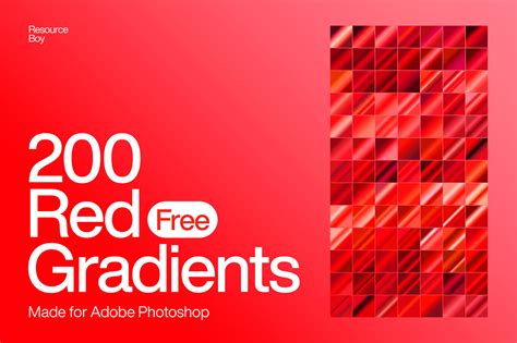 Free Red Photoshop Gradients (200 Gradients) | Resource Boy