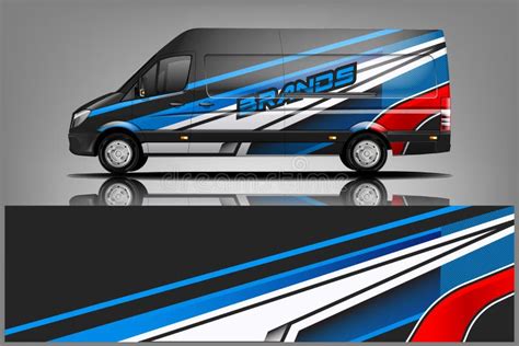 Van Wrap Livery Design. Ready Print Wrap Design for Van. - Vector Stock ...