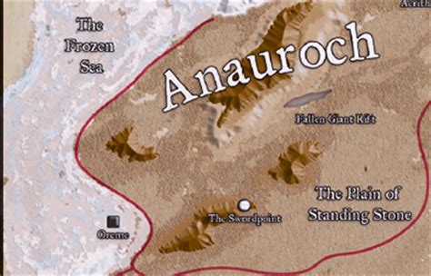 Image - Location of Orem in Relation to Anauroch Map DR 1374.png | Forgotten Realms Wiki ...