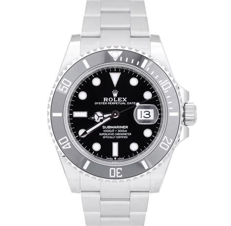 BRAND NEW 2021 CARD Rolex Submariner 41 Date Steel Black Ceramic Watch