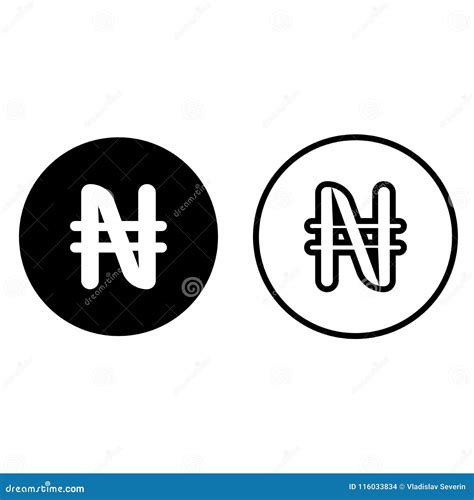 Nigeria Currency Symbol Icon Stock Illustration - Illustration of ...