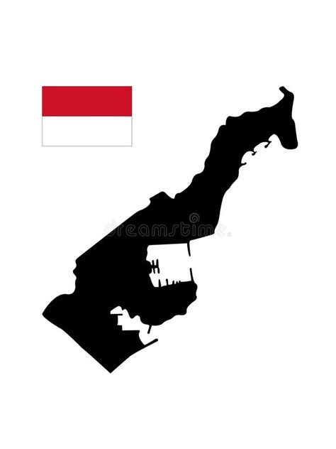 Monaco Flag and Map - Principality of Monaco Stock Vector ...