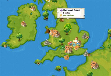 Image - Sherwood Forest-location map.png - Here Be Monsters Wiki