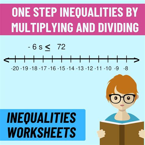 Pre-Algebra - Inequalities Worksheets: Exploring One-Step ...