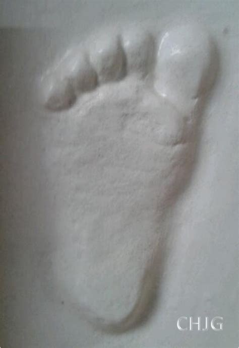 Creative Heights: Baby Hand and Foot Prints in Plaster