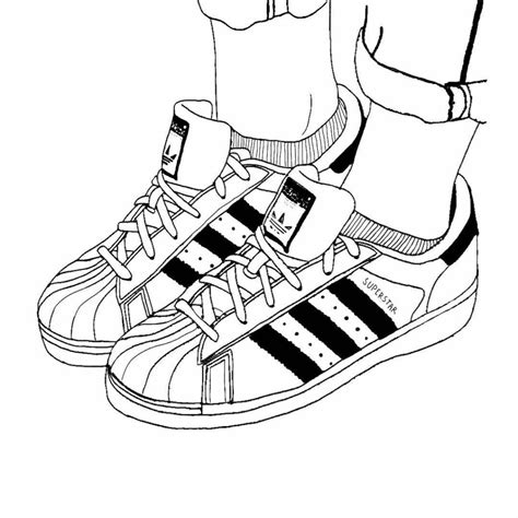 Adidas shoes on feet coloring book to print and online
