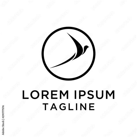 Simple Bird Logo Design Template Stock Vector | Adobe Stock