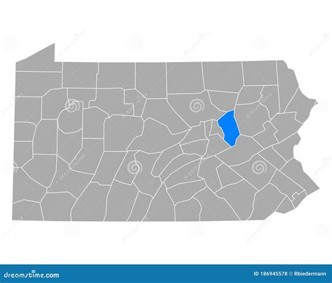 Map of Columbia in Pennsylvania Stock Vector - Illustration of isolated, vector: 186945578