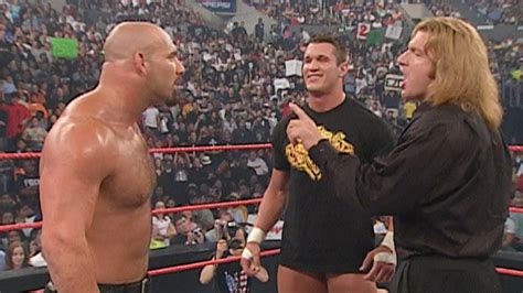 Triple H and Goldberg meet face-to-face for the first time: Raw, July 21, 2003 - YouTube