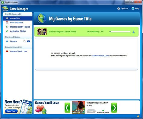 Big Fish Games: Game Manager Software Informer: Screenshots