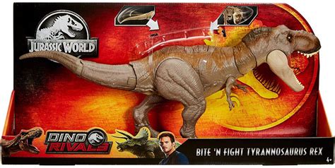 Jurassic World Fallen Kingdom Dino Rivals Bite N Fight Tyrannosaurus Rex Action Figure Mattel ...