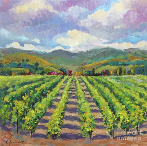 California Winery Painting by Jennifer Beaudet - Fine Art America