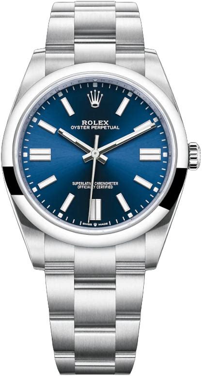 124300 Blue Rolex Oyster Perpetual 41mm Mens Watch