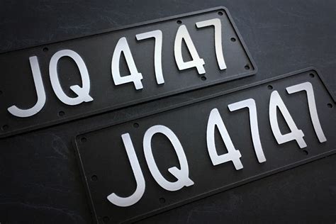 Black Plates – Number Plate Stickers