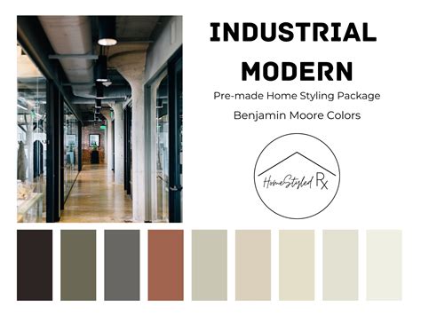 Industrial Modern Pre-made Paint Color Palette and Home Styling Package - Etsy