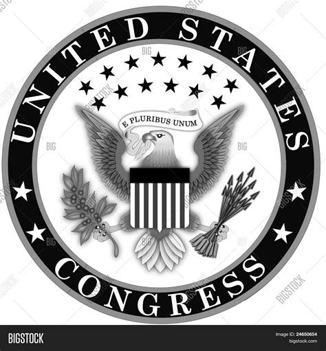 Seal US Congress Black Image & Photo (Free Trial) | Bigstock