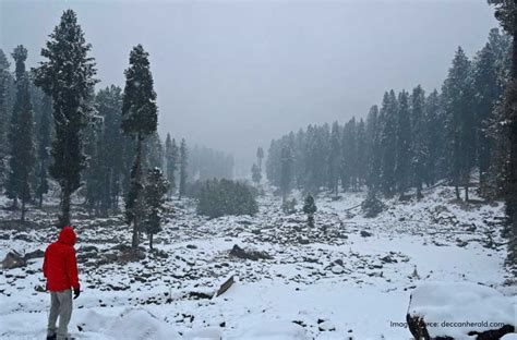 Experience Snowfall in Kashmir - Admire the white draping of the hills ...