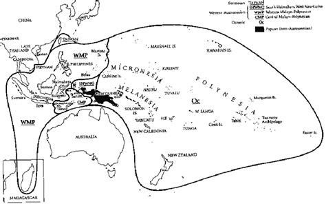 Distribution of the Austronesian language family. This huge language... | Download Scientific ...