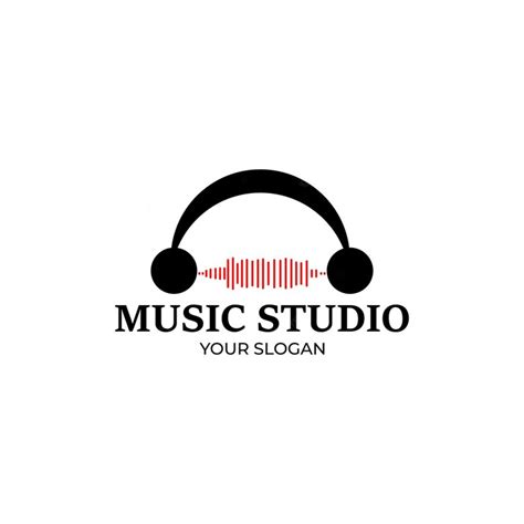 Premium Vector | Music studio logo design vector