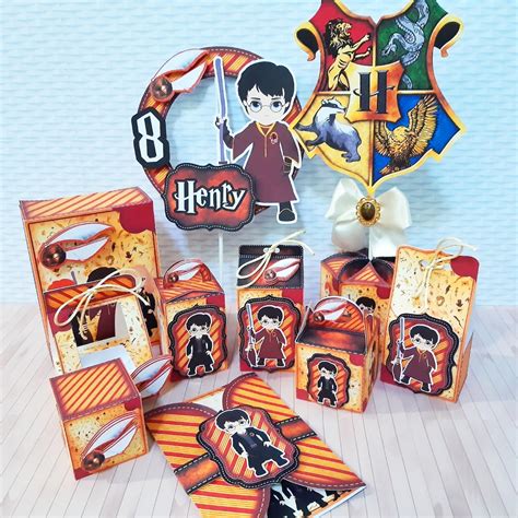 Harry Potter 3 Party Favors Boxes Personalized Birthday | Etsy