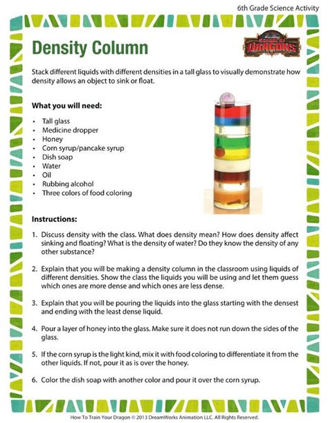 30++ Density Column Worksheet – Worksheets Decoomo