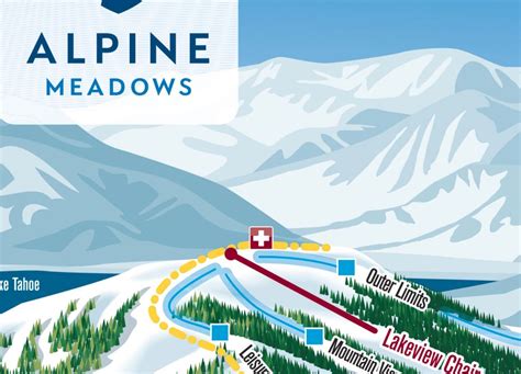 2021 ALPINE MEADOWS Ski Trail Map Ski Home Decor Ski Lodge - Etsy