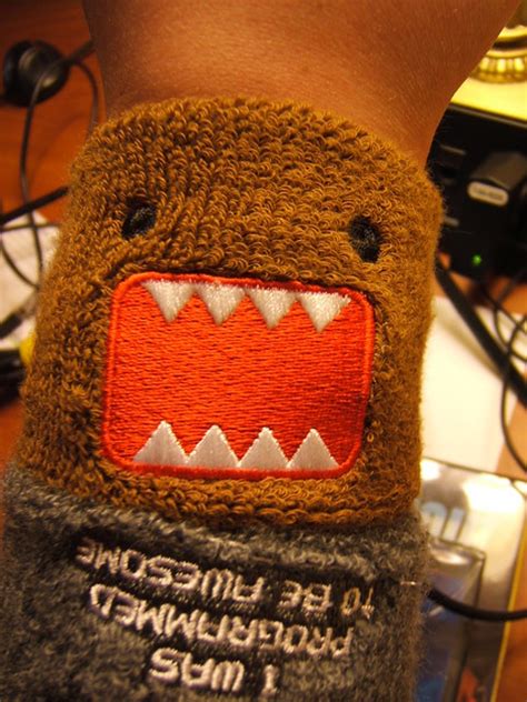 Domo-Kun wristband - a photo on Flickriver