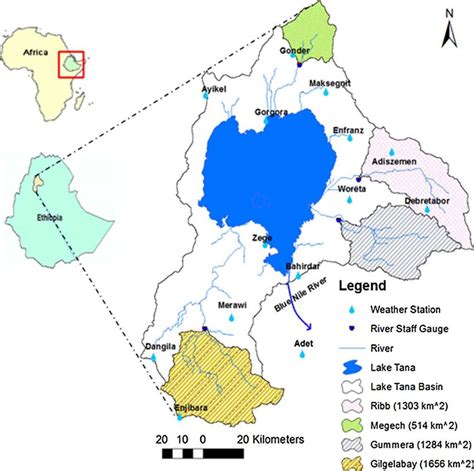 Location map of the Lake Tana Basin. | Download Scientific Diagram