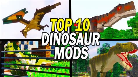 Top 10 Minecraft Dinosaur Age Mods - YouTube