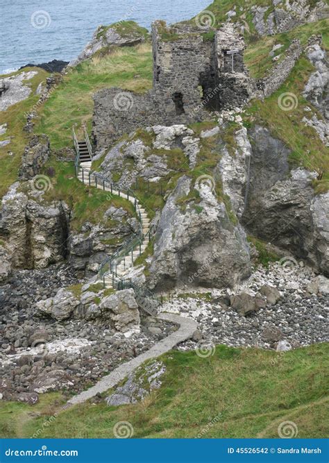 Kinbane Castle Ruins stock photo. Image of tradition - 45526542