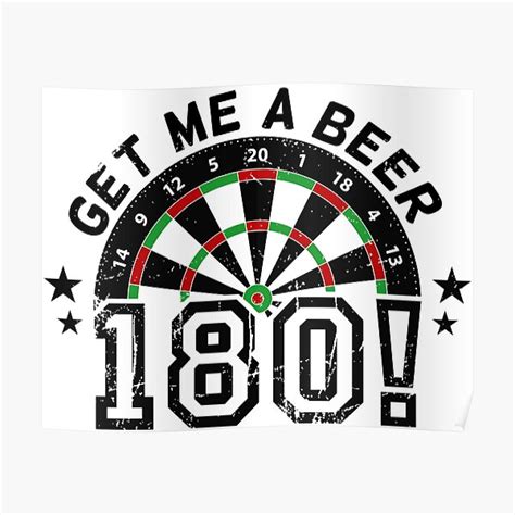 "180 Darts Bier" Poster von JaSchlog | Redbubble