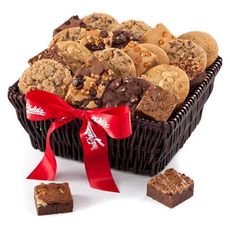 Mrs. FieldsÂ® Brownie & Cookie Gift Basket - 14EV1 | Cookie gift baskets, Cookie gifts, Brownie ...