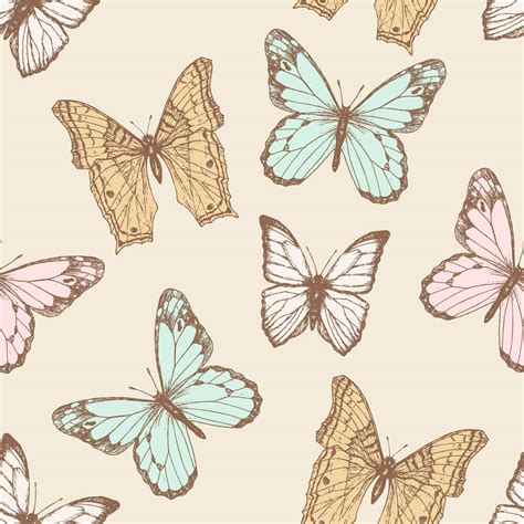 Download Yellow And Pink Pastel Butterflies Wallpaper | Wallpapers.com