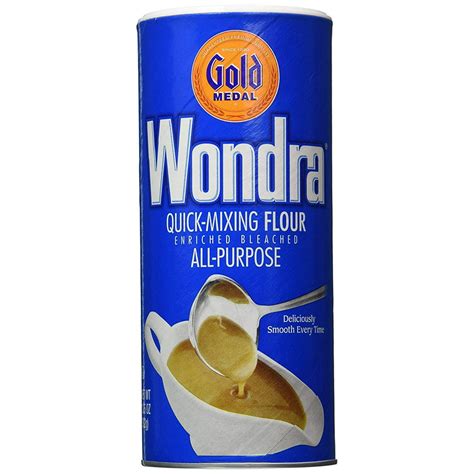 Wondra All Purpose Quick-Mixing Sauce N Gravy Flour (Pack of 2) 13.5 oz Size by Gold Medal ...