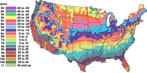 Hardiness Zones Are Explained An D Displayed. Several Charts For Comparison. | Grow Great Vegetables