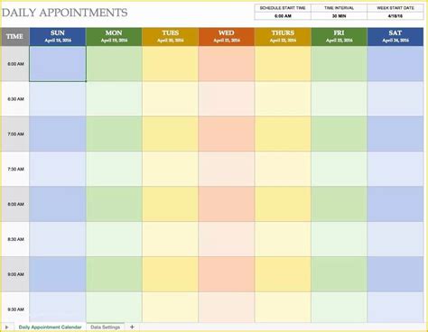 Free Scheduling Calendar Template Of Free Excel Calendar Templates ...