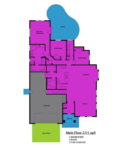 Main Floor Plan | Floor plans, House plans, How to plan