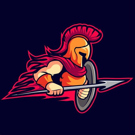 Spartan Warrior Logo Vector Mascot Design 15277752 Vector Art at Vecteezy