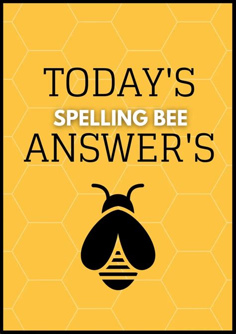 Today's NYT Spelling Bee Answers & Solutions - Sb Hinter