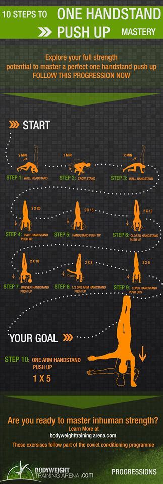 Handstand Push-Ups progression Bodyweight Training Arena