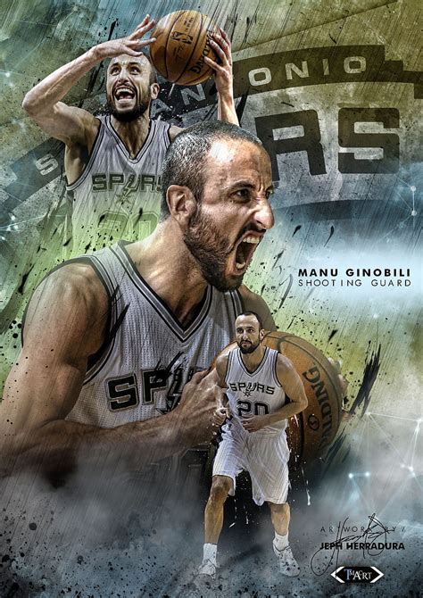 Manu Ginobili Mini Poster by tmaclabi HD phone wallpaper | Pxfuel