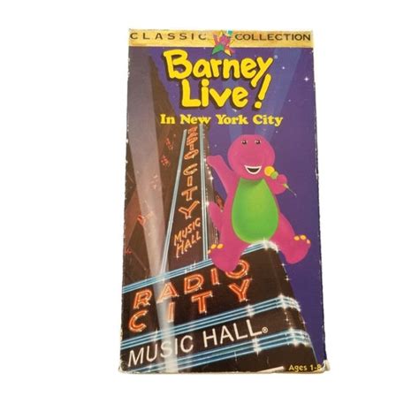 BARNEY LIVE in New York City 1994 VHS Barney Home Video - Etsy