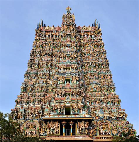 India - Tamil Nadu - Madurai - Meenakshi Temple - Gopuram … | Flickr