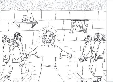 Jesus Appears To Disciples Coloring Page | Images and Photos finder