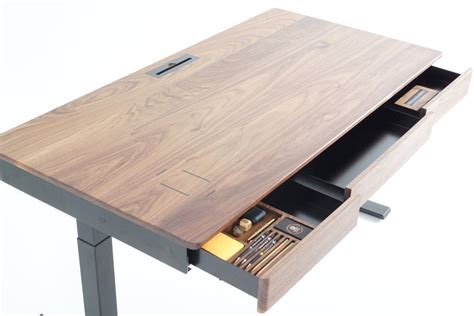 Wooden Smart Desk by Sean Woolsey Studio | Old News Club