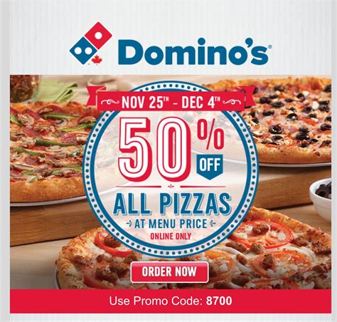 Domino's Pizza: 50% Off All Pizzas, Online Only! - RedFlagDeals.com