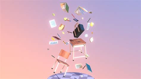 ArtStation - Chaotic Classroom | Game Assets