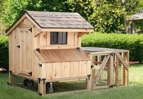 3x4 Quaker Tractor Coop | Chicken Coop for 6-8 Chickens